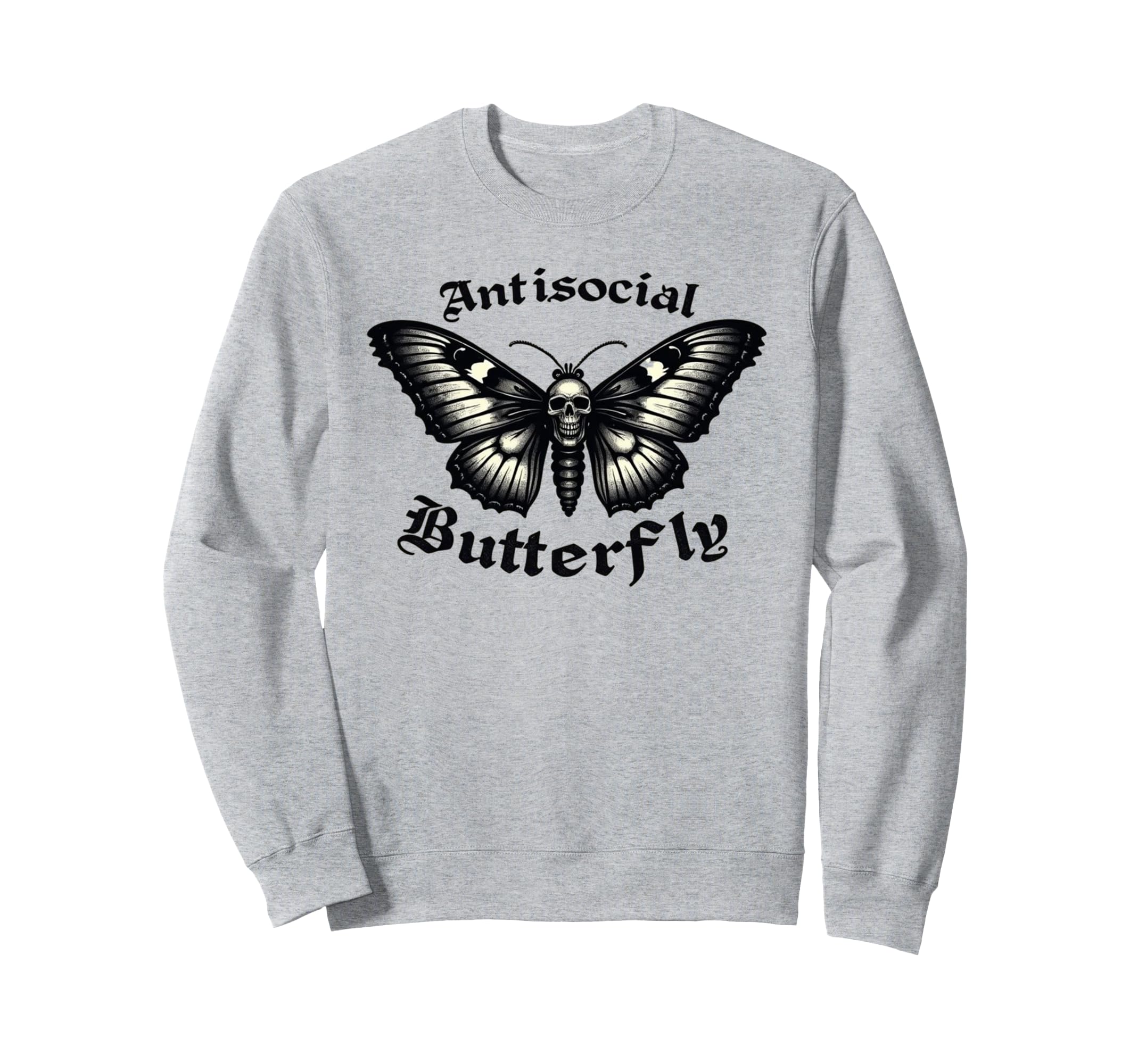Funny Anti Social Butterfly Sweatshirt - Fun Novelty Design Unisex - T-Shirt, Sweatshirt, Hoodie