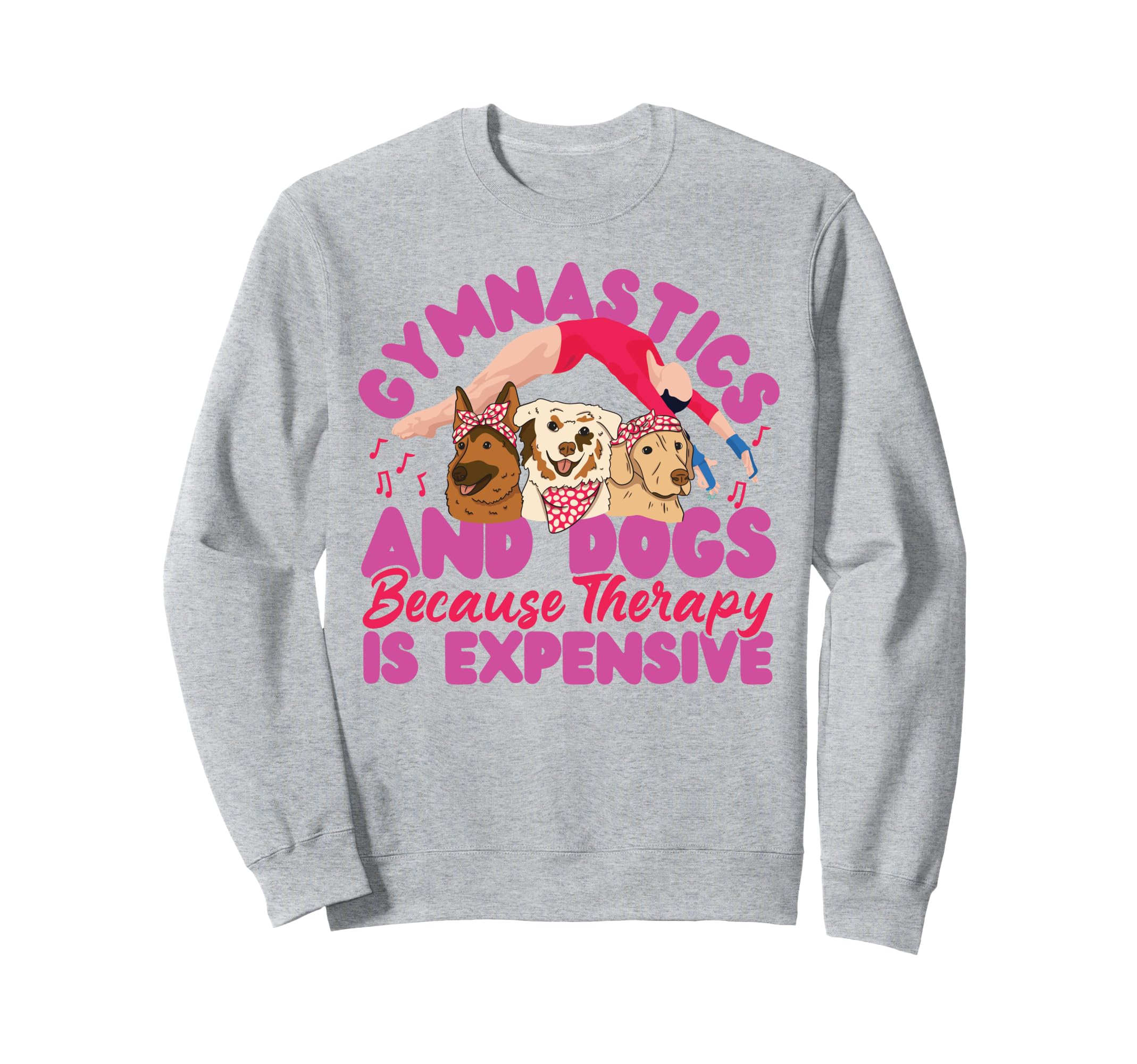 Gymnastics Dog Gymnastics And Sweatshirt - Aesthetic Graphic for Adults - T-Shirt, Sweatshirt, Hoodie