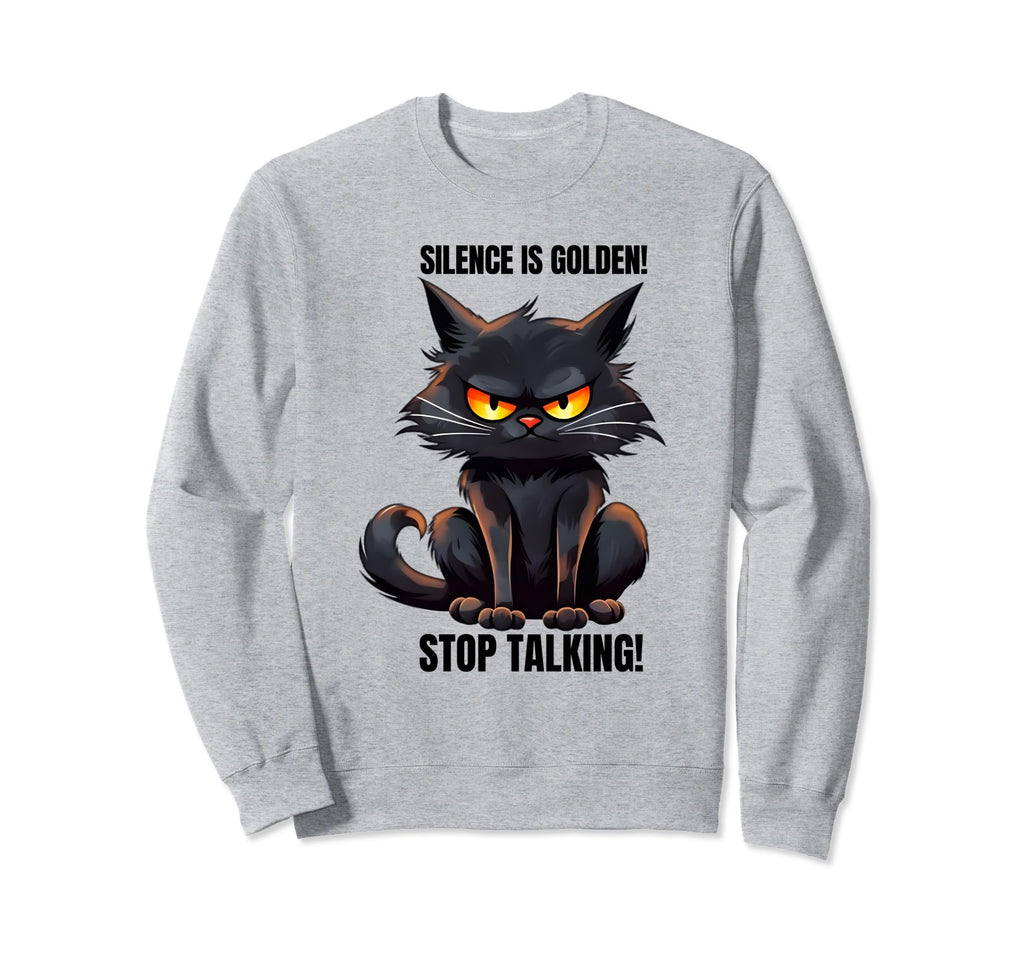 Sarcastic Black Cat Antisocial Sweatshirt - Novelty Apparel Unisex - T-Shirt, Sweatshirt, Hoodie