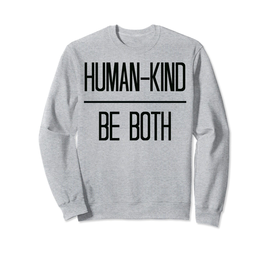 Minimal Optimistic Human Kind Sweatshirt - Casual Everyday Wear for Adults - T-Shirt, Sweatshirt, Hoodie