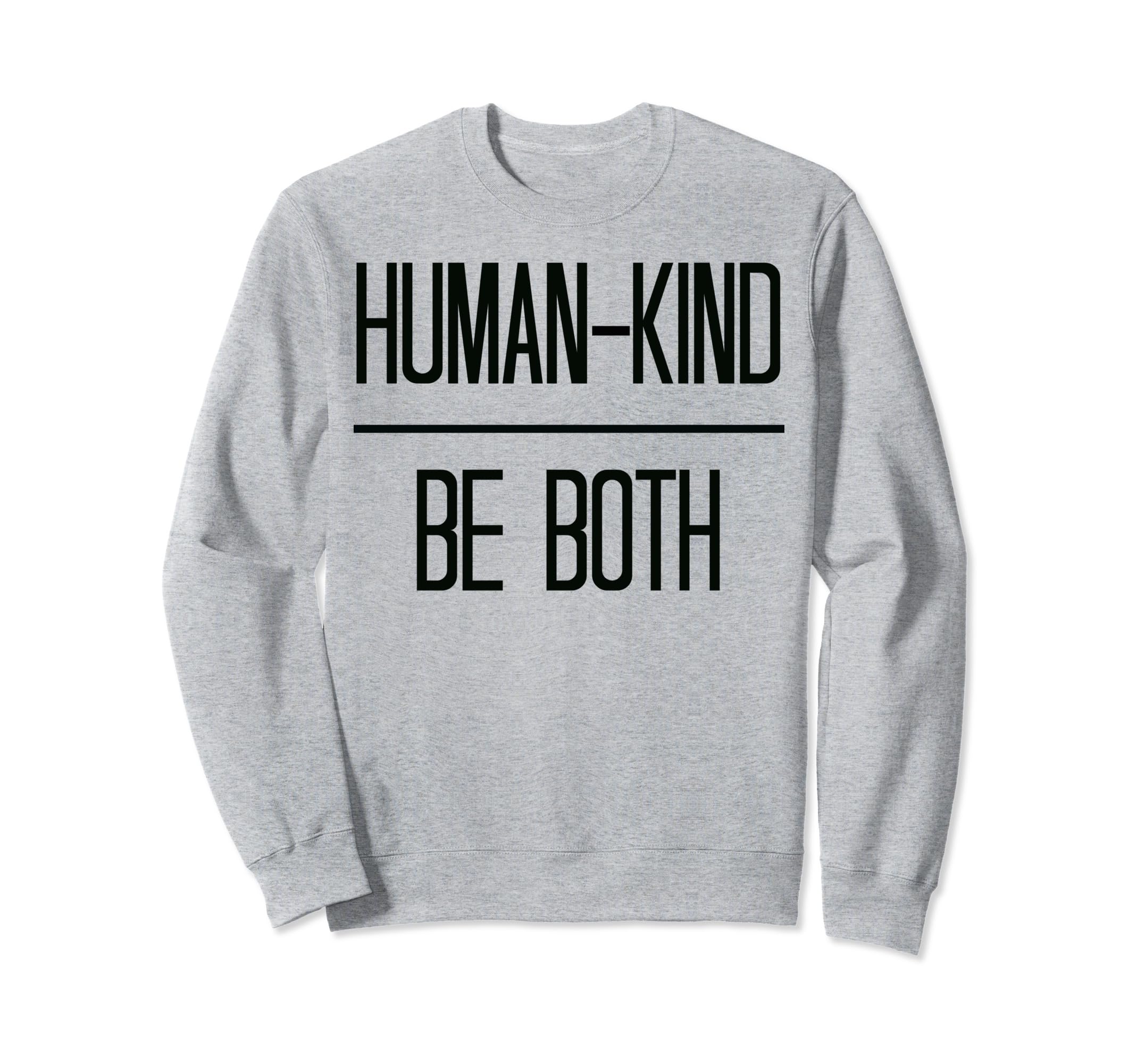 Minimal Optimistic Human Kind Sweatshirt - Casual Everyday Wear for Adults - T-Shirt, Sweatshirt, Hoodie