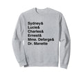 Tale Two Cities Character List Sweatshirt - Unique Graphic for Adults - T-Shirt, Sweatshirt, Hoodie