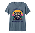 Getting My Steps Walking Lord Raccoon Tri T-Shirt - Trendy Graphic Unisex - T-Shirt, Sweatshirt, Hoodie