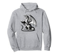 Dragon Reading Book Bookworm Books Hoodie - Aesthetic Graphic for Adults - T-Shirt, Sweatshirt, Hoodie