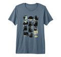 Black Cat Reading Aesthetic Book T-Shirt - Custom Art Print Men Women - T-Shirt, Sweatshirt, Hoodie