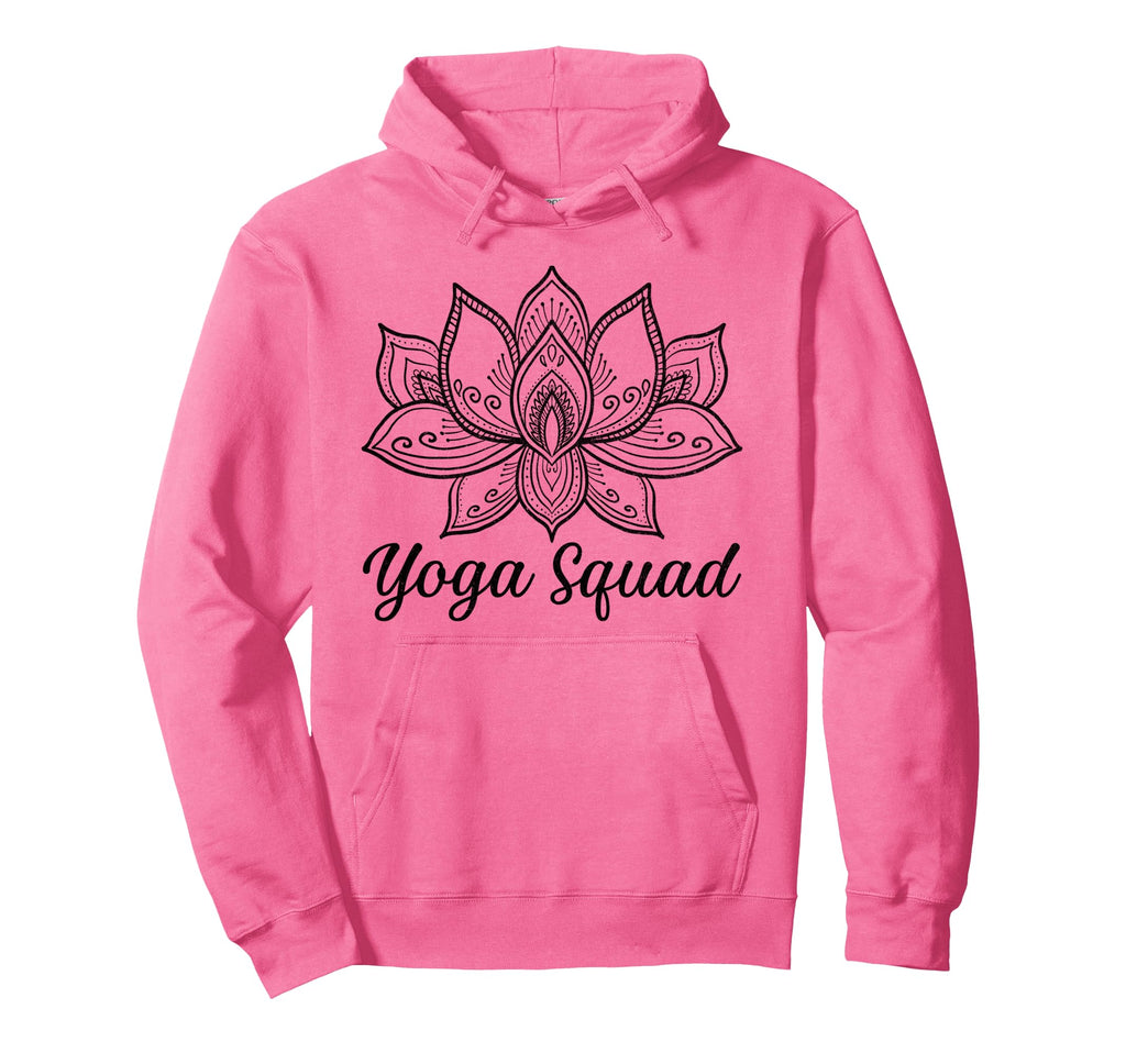 Yoga Squad Spiritual Meditation Lotus Hoodie - Fun Novelty Design Unisex - T-Shirt, Sweatshirt, Hoodie