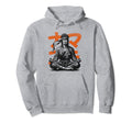 Meditating Warrior Breathwork Hoodie - Casual Everyday Wear Men Women - T-Shirt, Sweatshirt, Hoodie