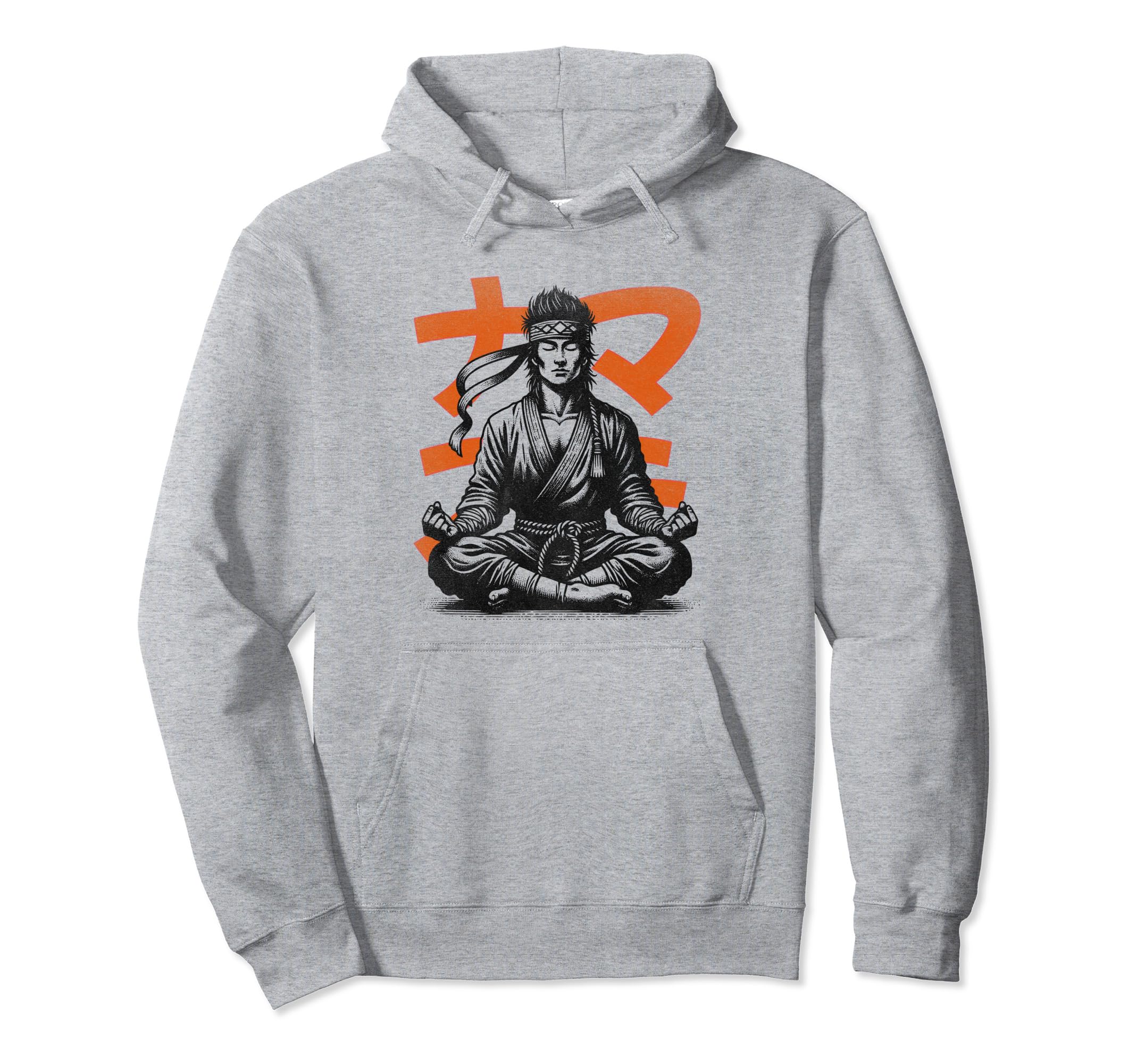 Meditating Warrior Breathwork Hoodie - Casual Everyday Wear Men Women - T-Shirt, Sweatshirt, Hoodie
