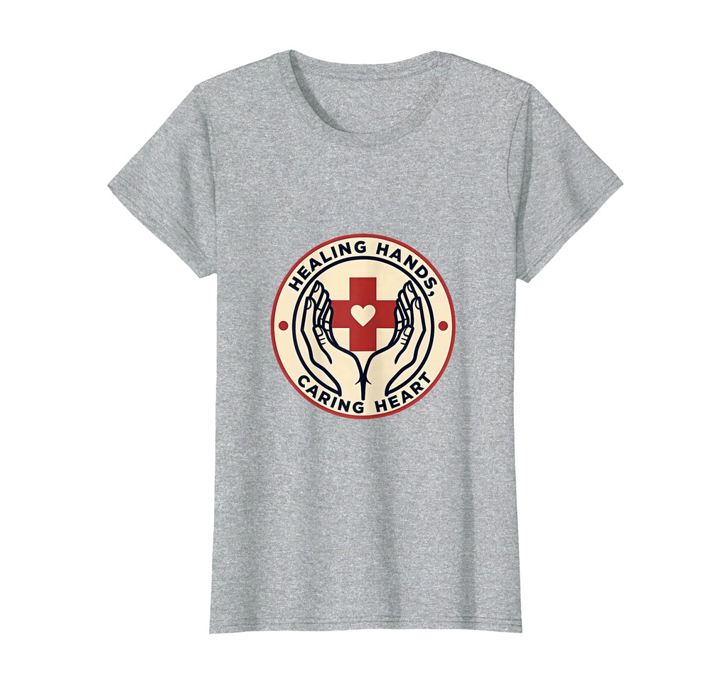 Healing Hands Caring Heart T-Shirt - Fun Novelty Design for Adults - T-Shirt, Sweatshirt, Hoodie