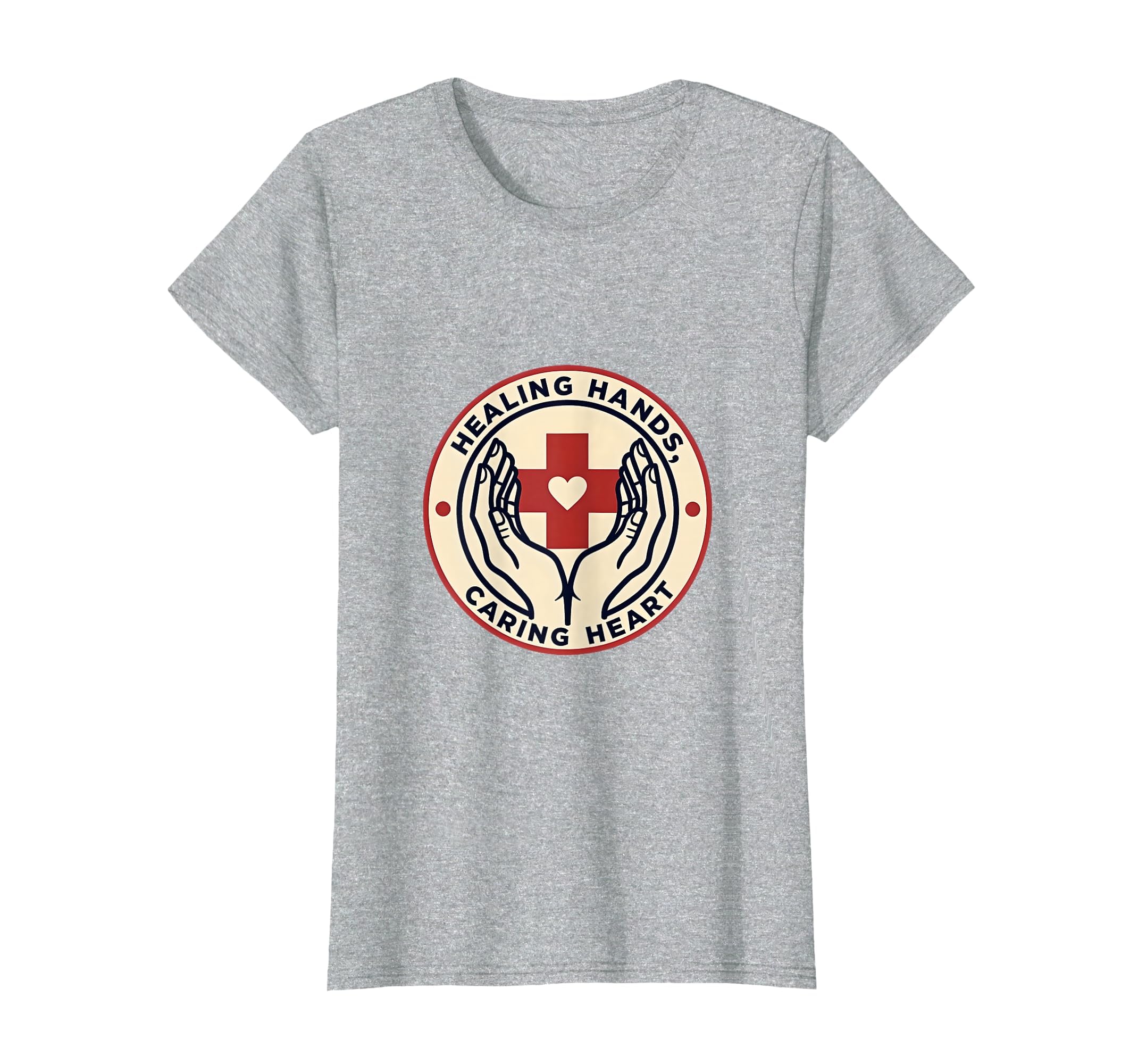 Healing Hands Caring Heart T-Shirt - Fun Novelty Design for Adults - T-Shirt, Sweatshirt, Hoodie