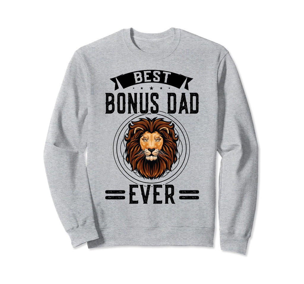 Best Bonus Dad Ever Step Father Sweatshirt - Minimalist Print for Adults - T-Shirt, Sweatshirt, Hoodie