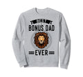 Best Bonus Dad Ever Step Father Sweatshirt - Minimalist Print for Adults - T-Shirt, Sweatshirt, Hoodie