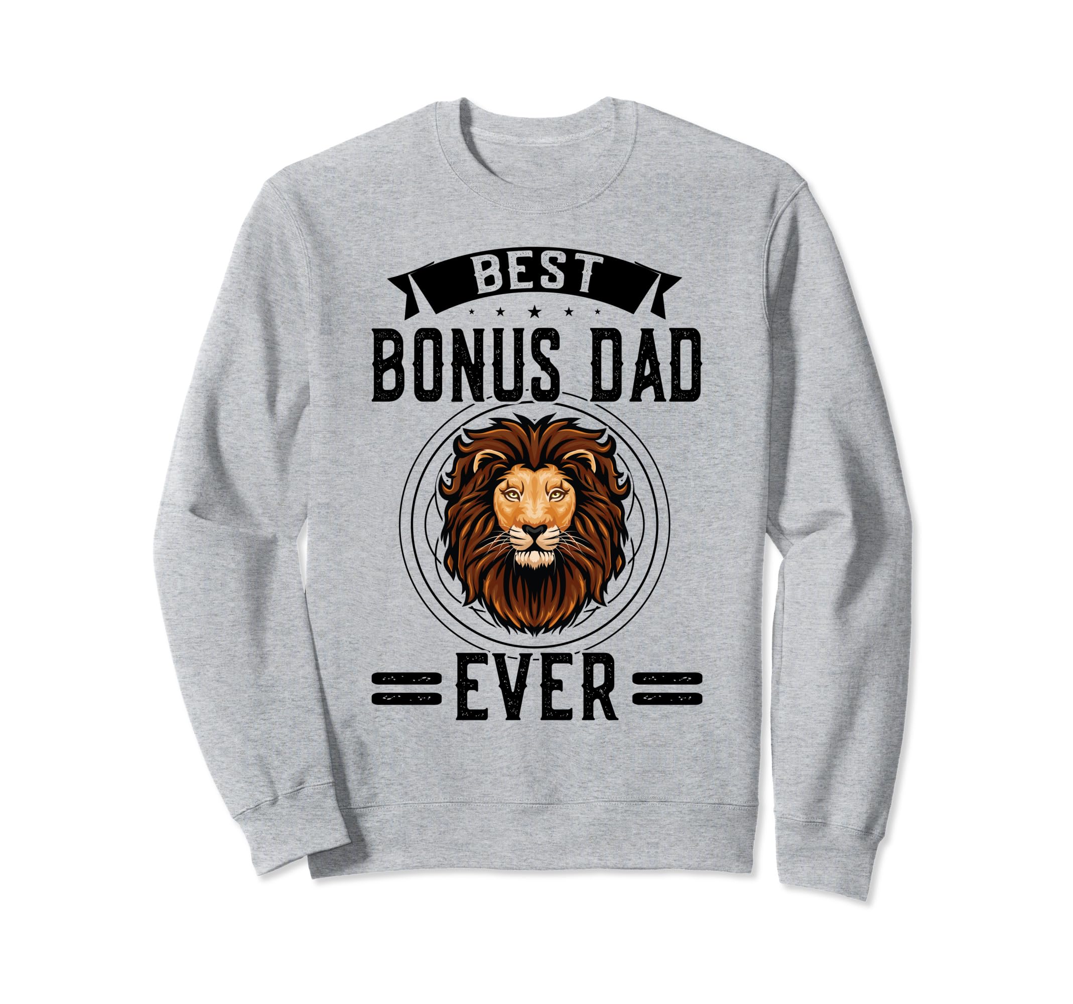 Best Bonus Dad Ever Step Father Sweatshirt - Minimalist Print for Adults - T-Shirt, Sweatshirt, Hoodie