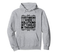Overthinking Overthinker Funny Sarcasm Hoodie - Minimalist Print Unisex - T-Shirt, Sweatshirt, Hoodie