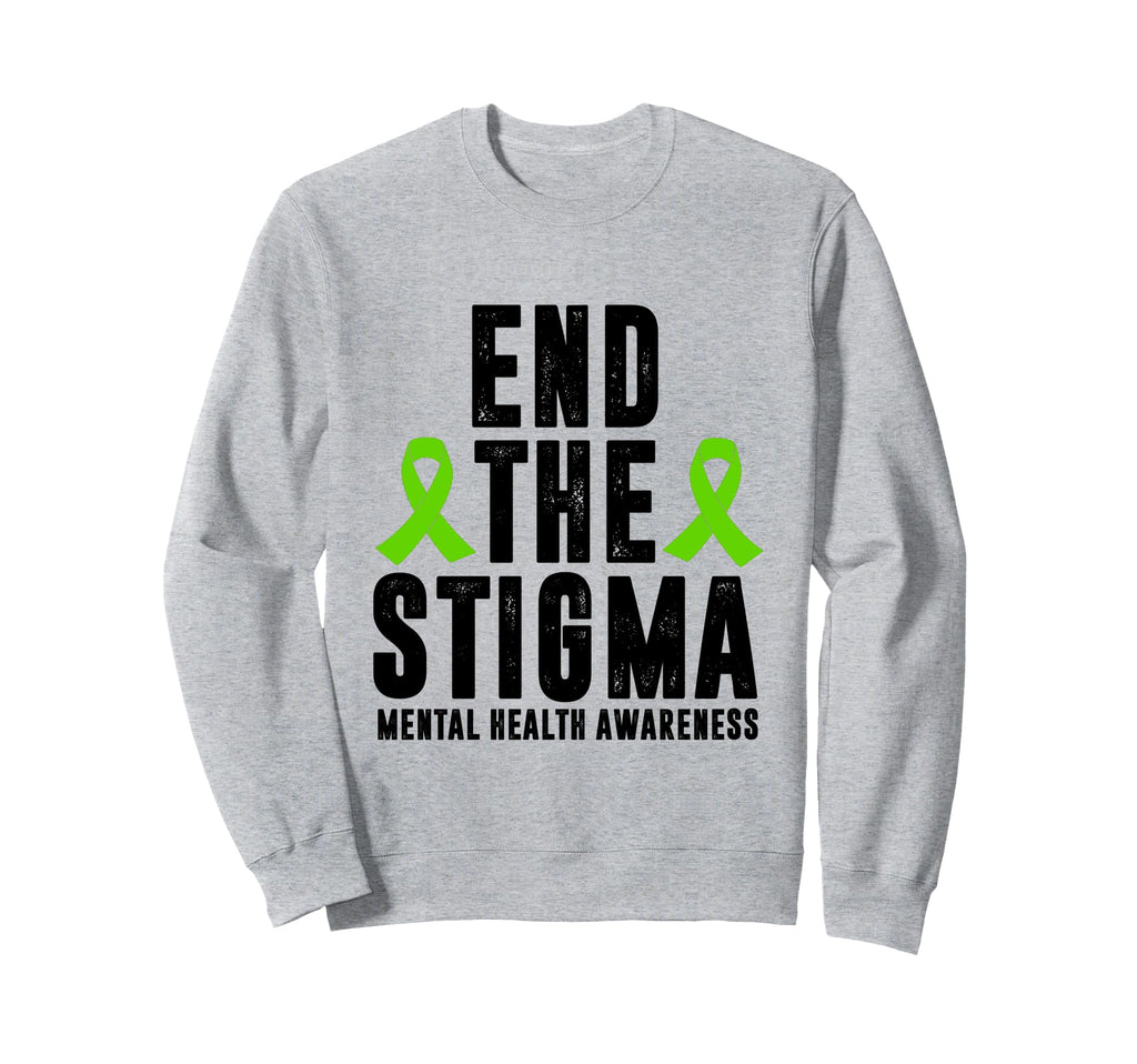 Mental Health Awareness End Sweatshirt - Minimalist Print for Adults - T-Shirt, Sweatshirt, Hoodie