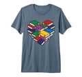 Book Lover Heart Shape Bookish T-Shirt - Minimalist Print for Adults - T-Shirt, Sweatshirt, Hoodie
