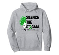 Silence Stigma Womens Mental Health Hoodie - Aesthetic Graphic Unisex - T-Shirt, Sweatshirt, Hoodie