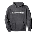Antagonist Funny Halloween Costume Hoodie - Minimalist Print Men Women - T-Shirt, Sweatshirt, Hoodie