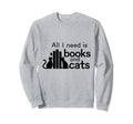 Cats Books Reading Pet Literature Hoodie - Fun Novelty Design for Adults - T-Shirt, Sweatshirt, Hoodie