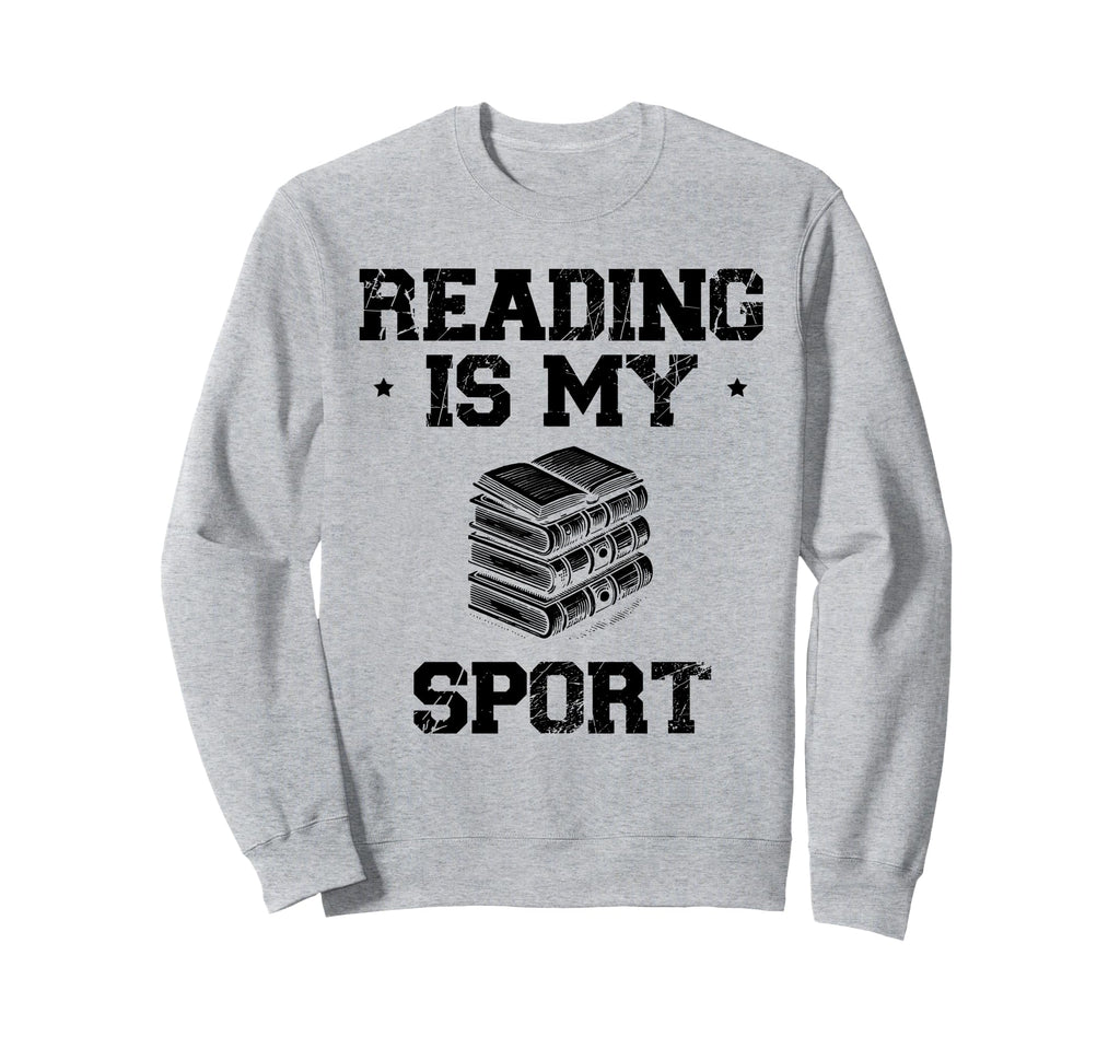 Reading Is My Sport Library Book Sweatshirt - Minimalist Print Unisex - T-Shirt, Sweatshirt, Hoodie