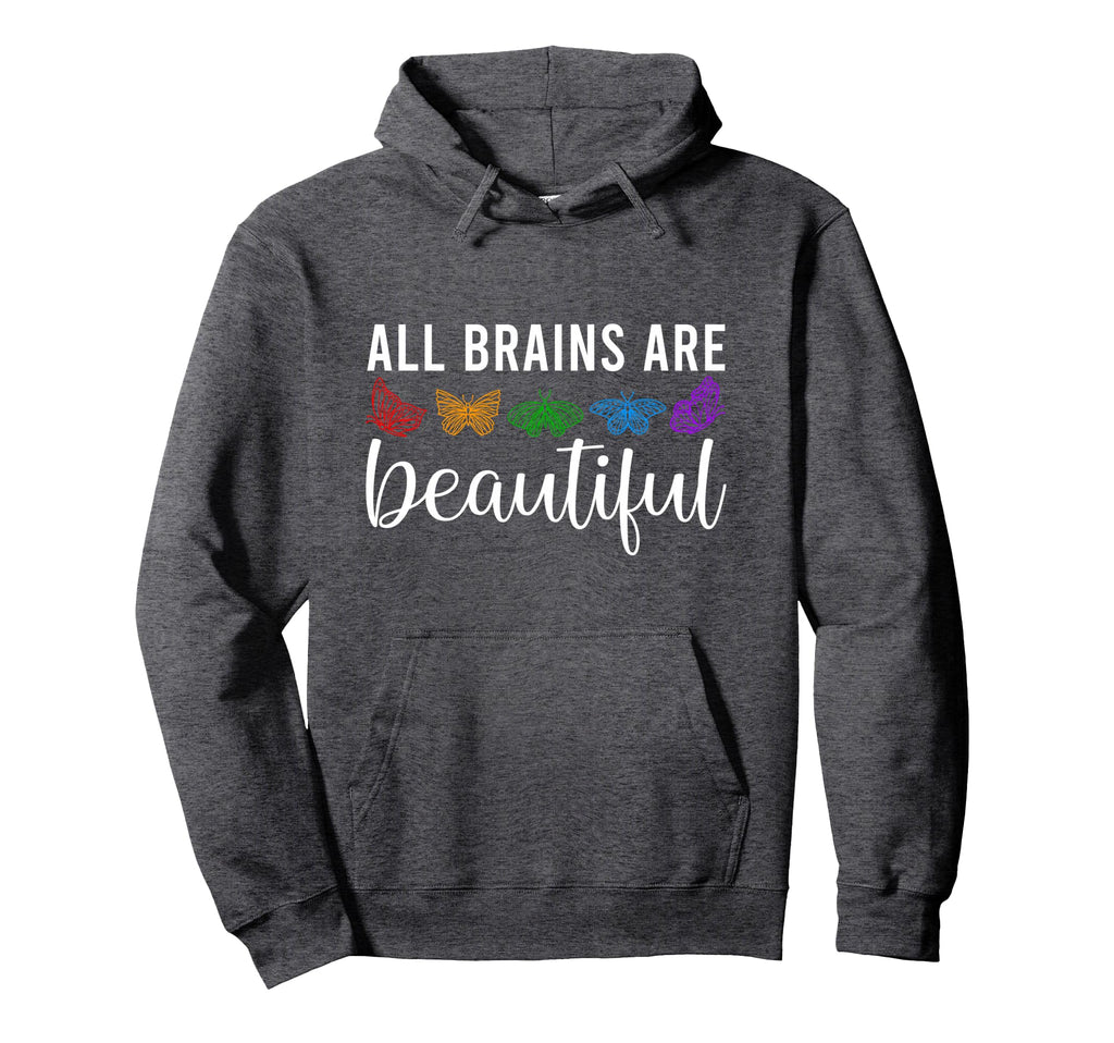 All Brains Neurodiversity Autism Hoodie - Custom Art Print Men Women - T-Shirt, Sweatshirt, Hoodie