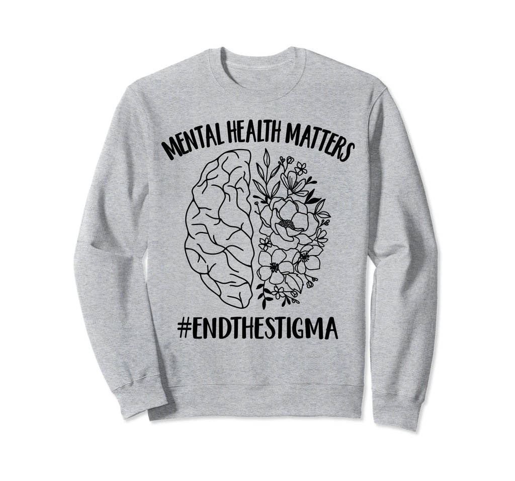 Continue Mental Health Matter Braind Sweatshirt - Trendy Graphic Men Women - T-Shirt, Sweatshirt, Hoodie