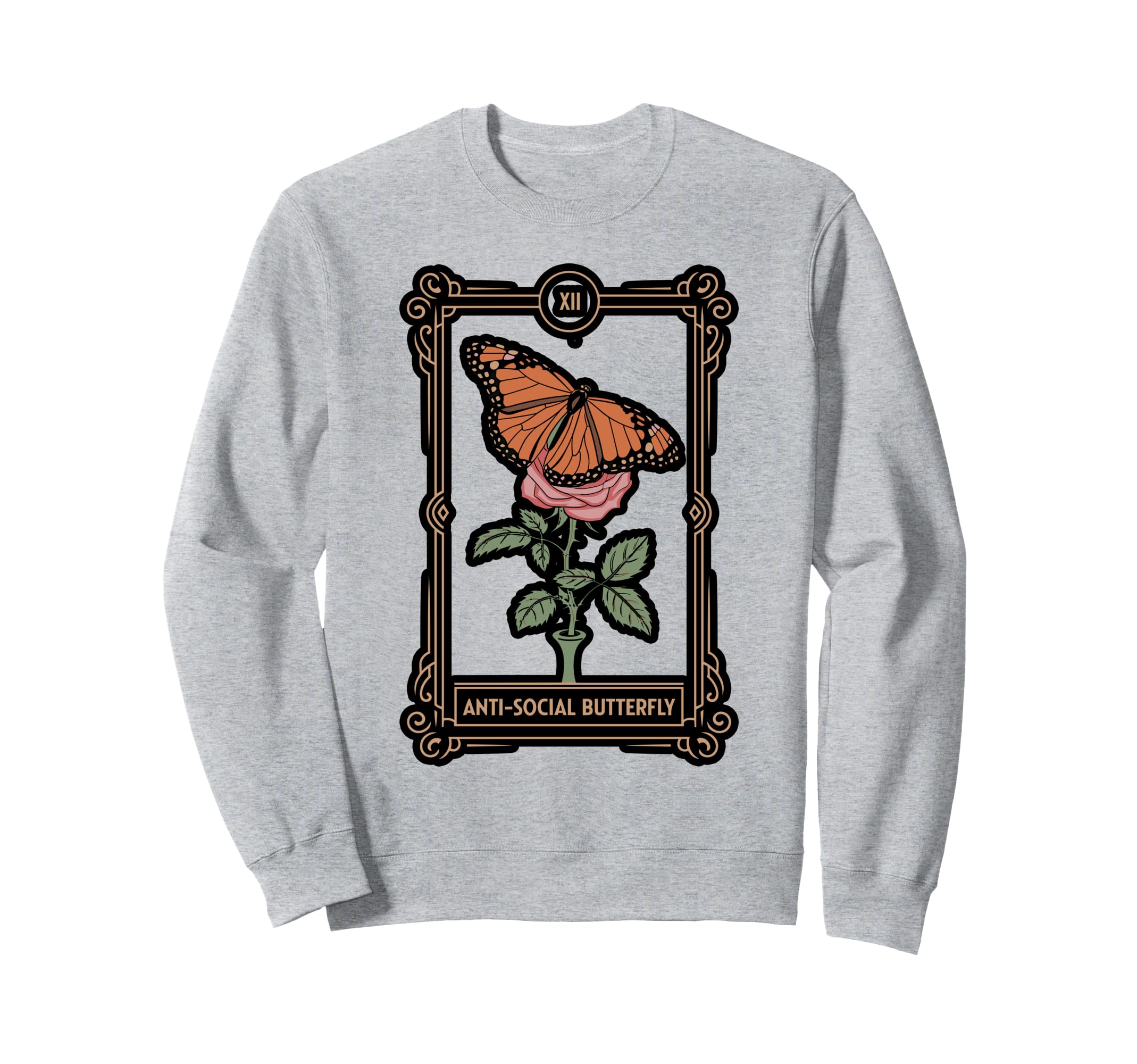 Anti Social Butterfly Tarot Sweatshirt - Custom Art Print for Adults - T-Shirt, Sweatshirt, Hoodie