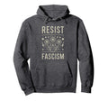Resist Fascism Protest Trump Anti Hoodie - Aesthetic Graphic for Adults - T-Shirt, Sweatshirt, Hoodie