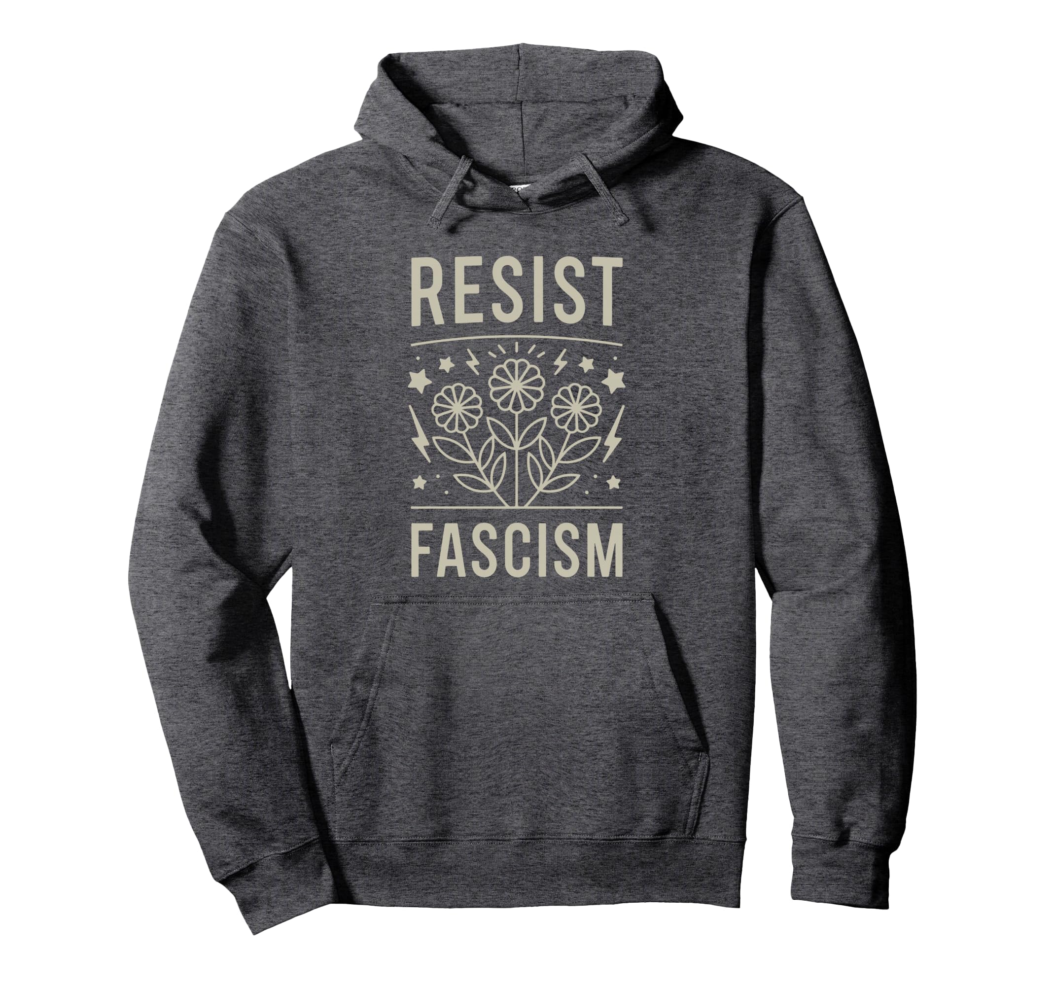 Resist Fascism Protest Trump Anti Hoodie - Aesthetic Graphic for Adults - T-Shirt, Sweatshirt, Hoodie