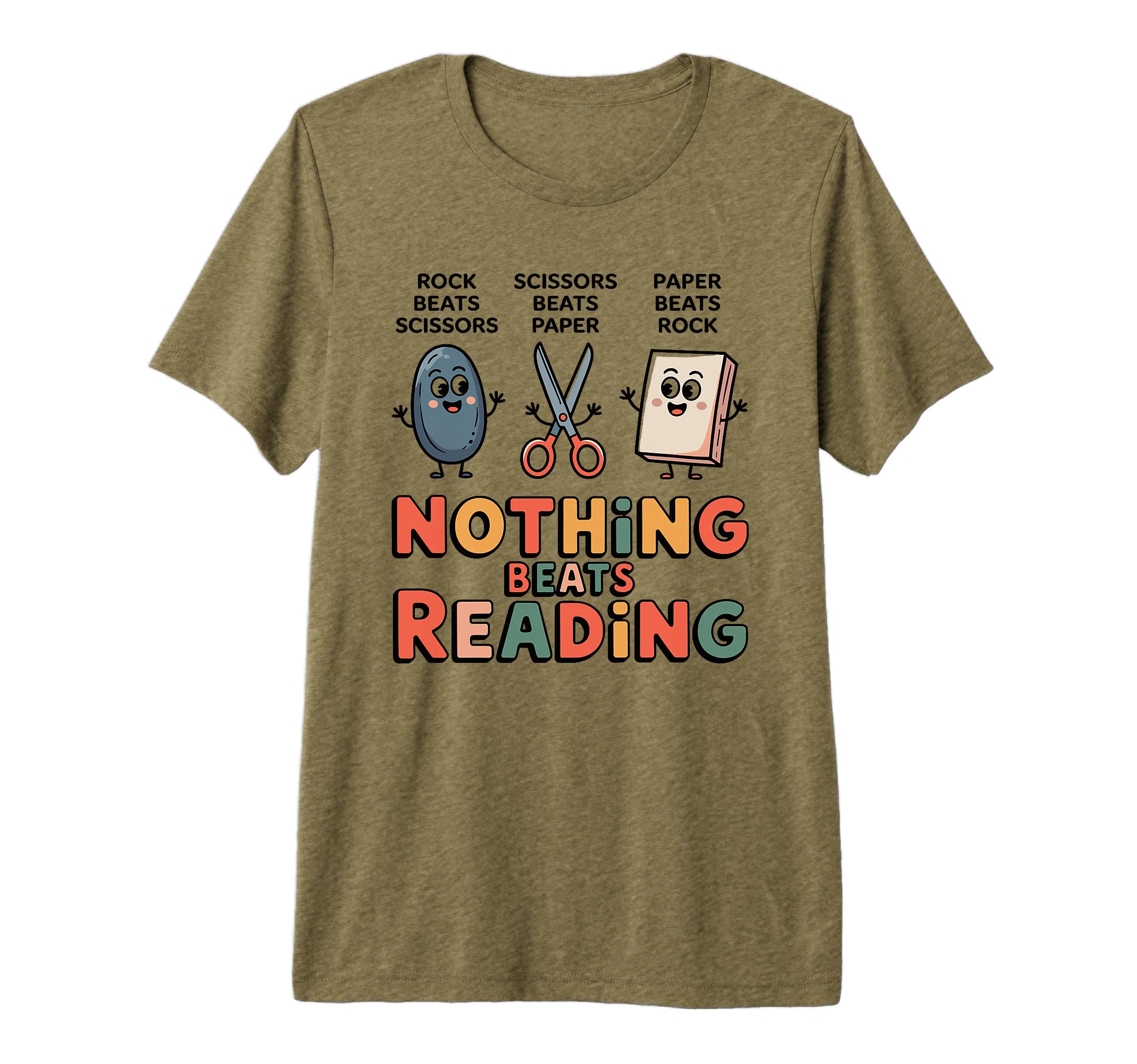 Nothing Beats Reading Bookish Bookworm T-Shirt - Minimalist Print Unisex - T-Shirt, Sweatshirt, Hoodie