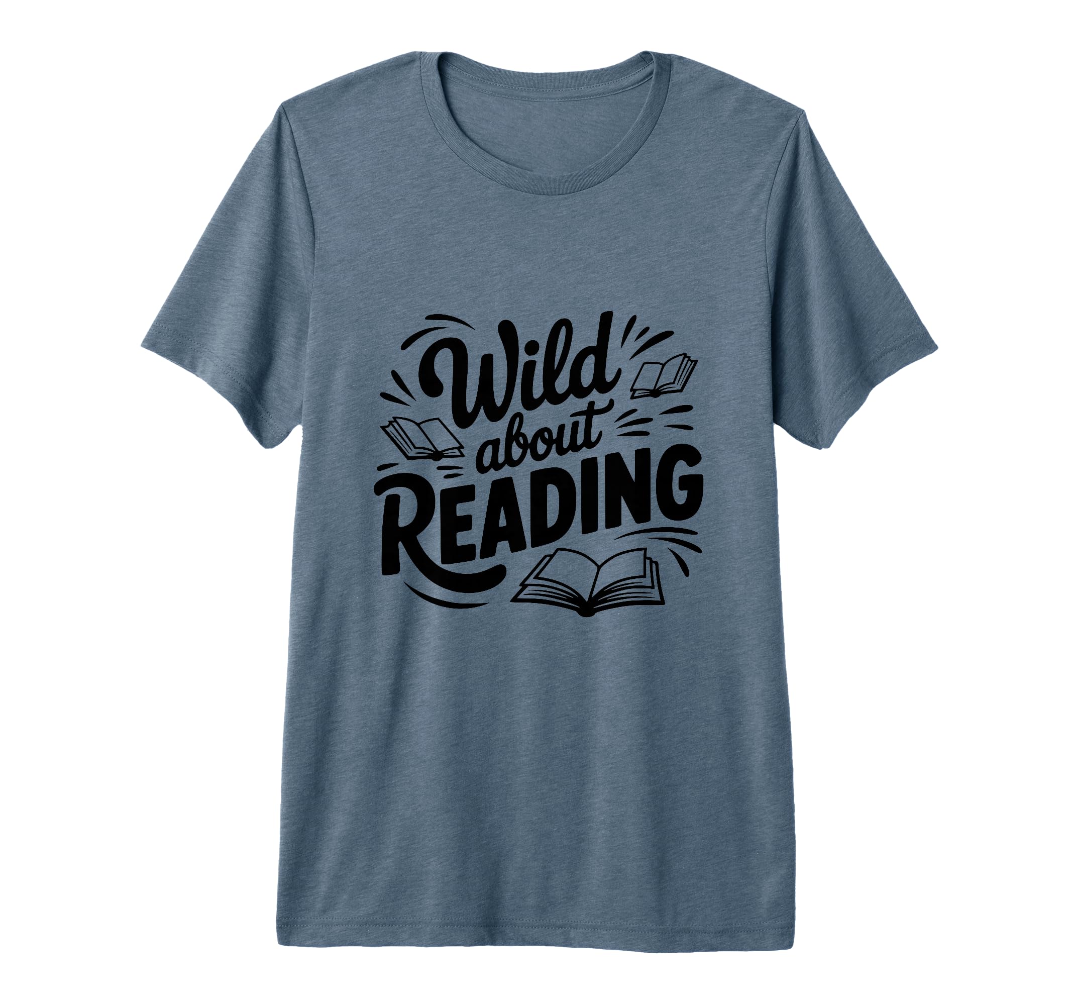 Wild About Reading Book Lover Bibliophiles T-Shirt - Unique Graphic Unisex - T-Shirt, Sweatshirt, Hoodie