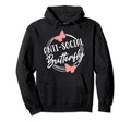 Antisocial Butterfly Hater Introvert Hoodie - Fun Novelty Design Unisex - T-Shirt, Sweatshirt, Hoodie