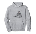 Hedgehog Book Nerd Readers Hoodie - Minimalist Print Unisex - T-Shirt, Sweatshirt, Hoodie