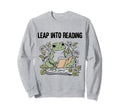 Leap Into Reading Book Lover Bookish Sweatshirt - Graphic Print Unisex - T-Shirt, Sweatshirt, Hoodie