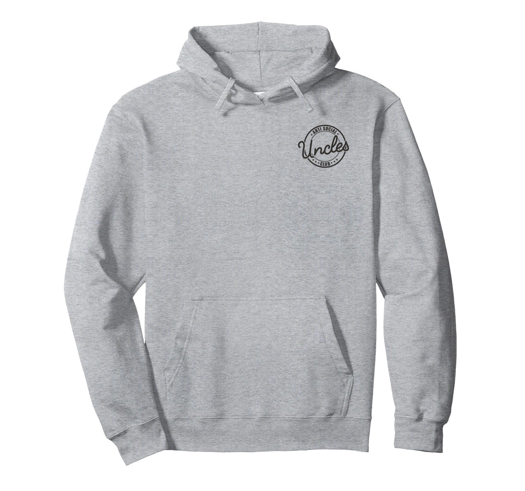 Anti Social Uncles Club Funny Introvert Hoodie - Fun Novelty Design Unisex - T-Shirt, Sweatshirt, Hoodie