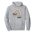 Best Step Mom Ever Boho Rainbow Hoodie - Aesthetic Graphic for Adults - T-Shirt, Sweatshirt, Hoodie