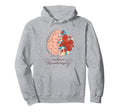 Neurodiversity Floral Brain Autism Hoodie - Streetwear Style Men Women - T-Shirt, Sweatshirt, Hoodie