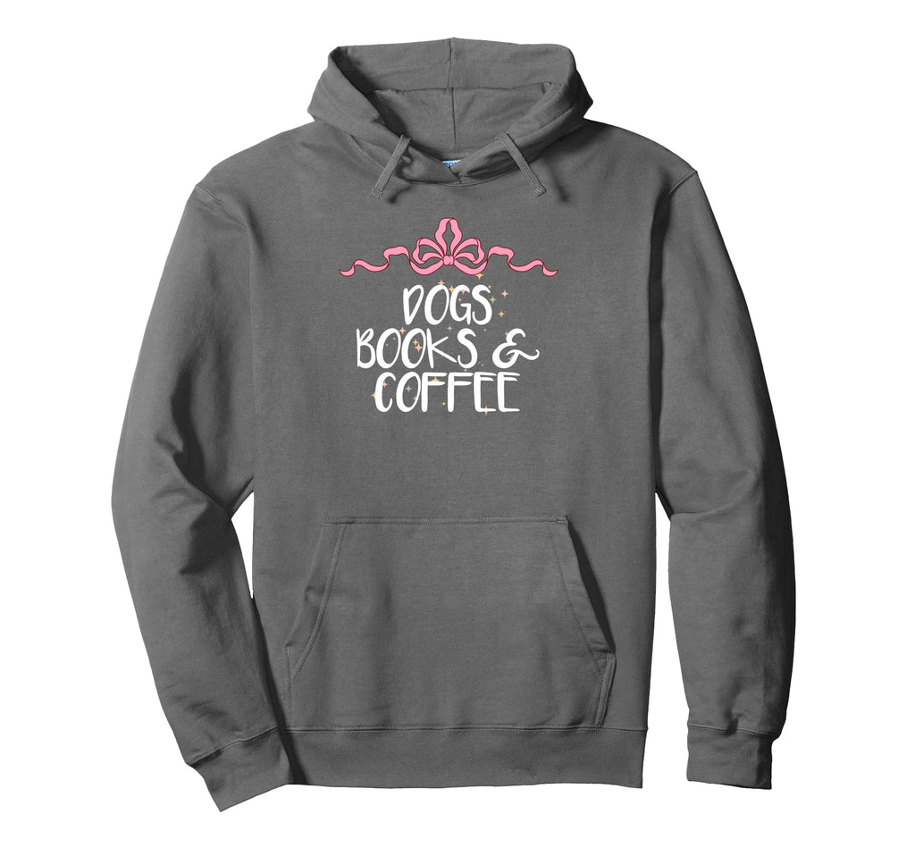Funny Dogs Books Coffee Coquette Art Hoodie - Streetwear Style Men Women - T-Shirt, Sweatshirt, Hoodie