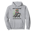 Hold Partner Im Overstimulated Cowboy Frog Hoodie - Unique Graphic Unisex - T-Shirt, Sweatshirt, Hoodie