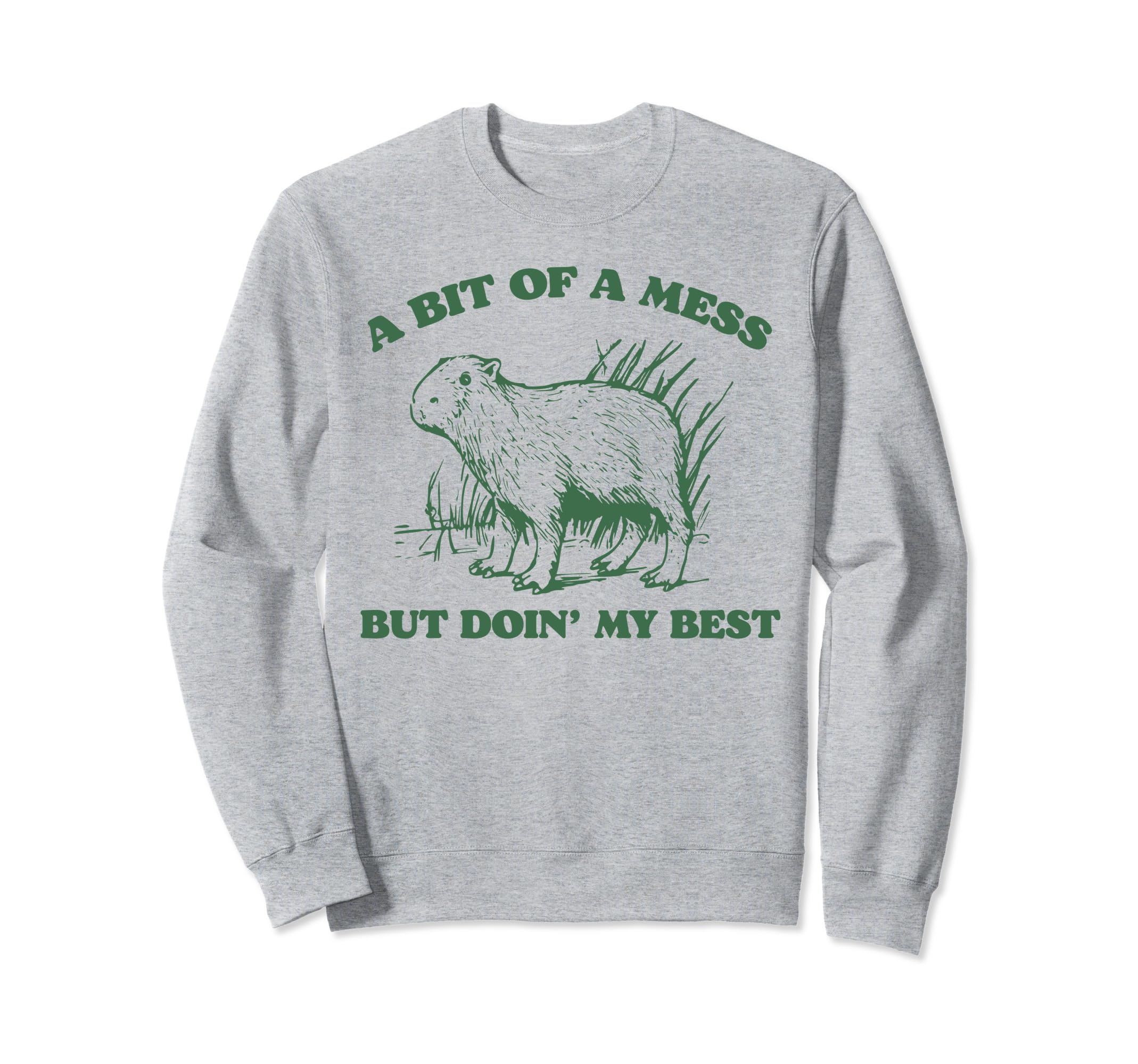 Bit Mess But Doin My Best Sweatshirt - Custom Art Print for Adults - T-Shirt, Sweatshirt, Hoodie