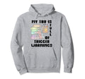 Trigger Warning Book My Tbr Is Full Hoodie - Minimalist Print for Adults - T-Shirt, Sweatshirt, Hoodie