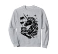 Unicorn Librarian Library Book Sweatshirt - Graphic Print for Adults - T-Shirt, Sweatshirt, Hoodie