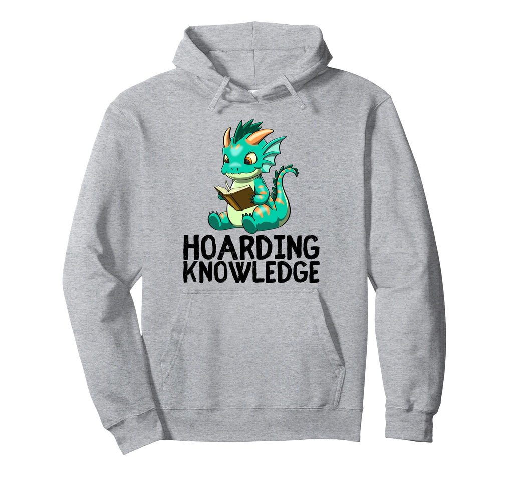 Dragon Reading Book Worm Nerd School Hoodie - Unique Graphic for Adults - T-Shirt, Sweatshirt, Hoodie