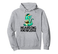 Dragon Reading Book Worm Nerd School Hoodie - Unique Graphic for Adults - T-Shirt, Sweatshirt, Hoodie