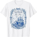 Blue Toile Spilling The Tea Since 1773 Party History Pun T-Shirt Unisex T-shirt, Sweatshirt, Hoodie, Long Sleeve Tee - T-Shirt, Sweatshirt, Hoodie
