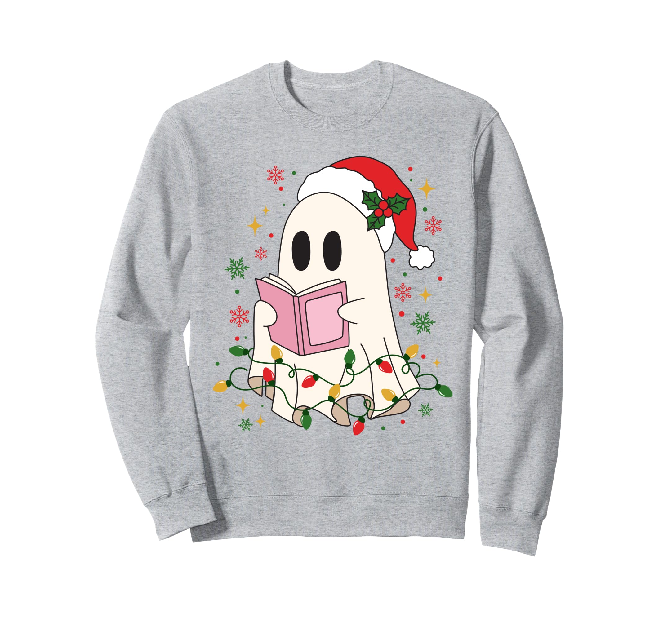 Read More Books Ghost Santa Sweatshirt - Casual Everyday Wear for Adults - T-Shirt, Sweatshirt, Hoodie