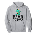 Dragon Reading Book Worm Nerd School Hoodie - Streetwear Style Men Women - T-Shirt, Sweatshirt, Hoodie