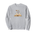 Butterflies Book Nerd Sweatshirt - Streetwear Style for Adults - T-Shirt, Sweatshirt, Hoodie