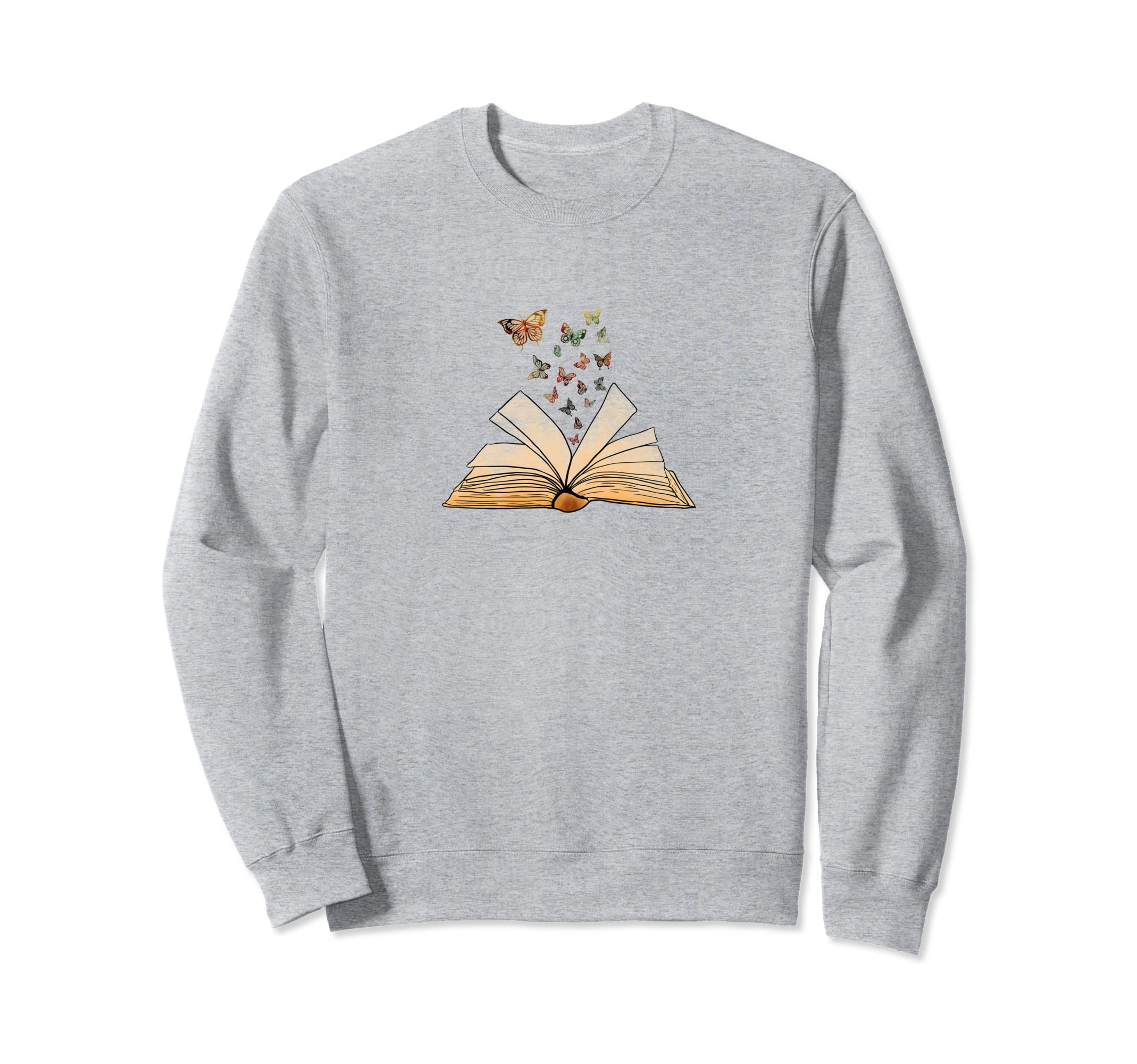 Butterflies Book Nerd Sweatshirt - Streetwear Style for Adults - T-Shirt, Sweatshirt, Hoodie