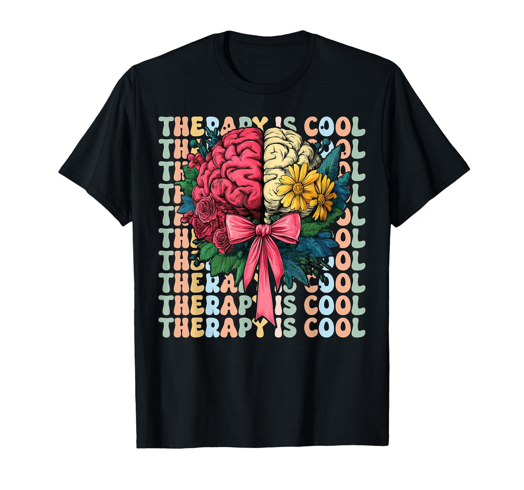 Therapy Is Mental Health Therapist T-Shirt - Minimalist Print for Adults - T-Shirt, Sweatshirt, Hoodie